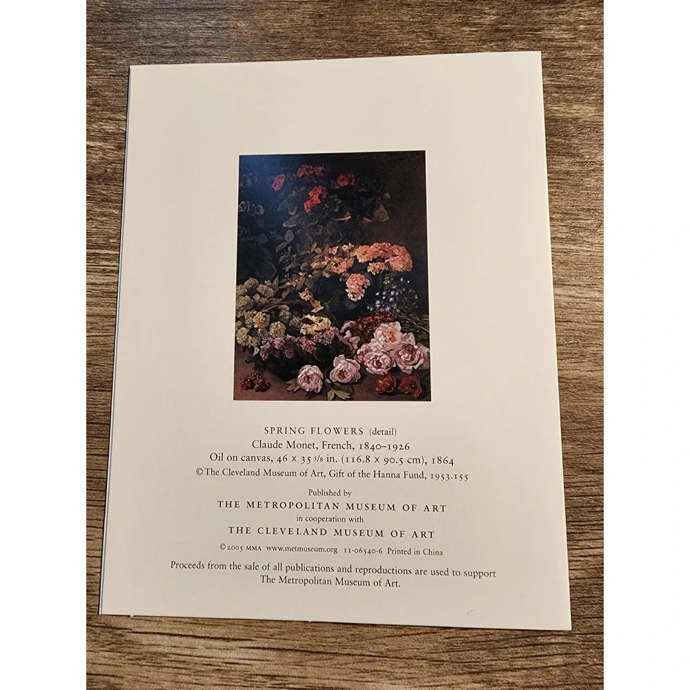 Metropolitan Museum of Art Floral Note Cards Set Manet Chen Chun Lilies 16ct